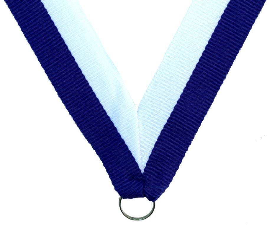 Ribbons w/ Snap Clip Blue/White/Blue 7/8" X 32"