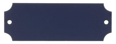 2 1/2" x 7/8" Laserable Black Brass Perpetual Plate