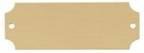 2 1/2" x 7/8" Laserable Black Brass Perpetual Plate