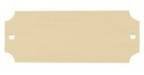 2 1/2" x 1" x .020" Laserable Black Brass Perpetual Plate with Gold Border