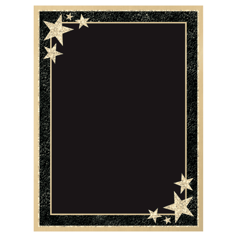 Brass Plated Steel Rising Star Plaque Plate