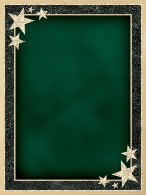 Brass Plated Steel Rising Star Plaque Plate