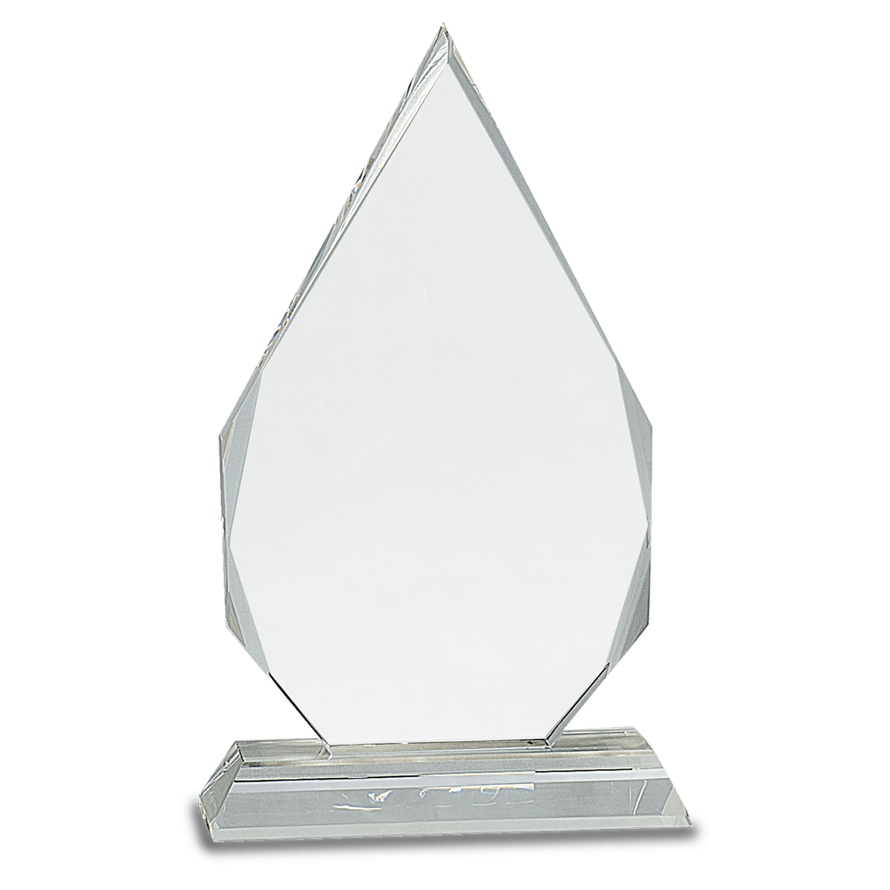 6" Clear Crystal with Clock and Black Crystal Trim