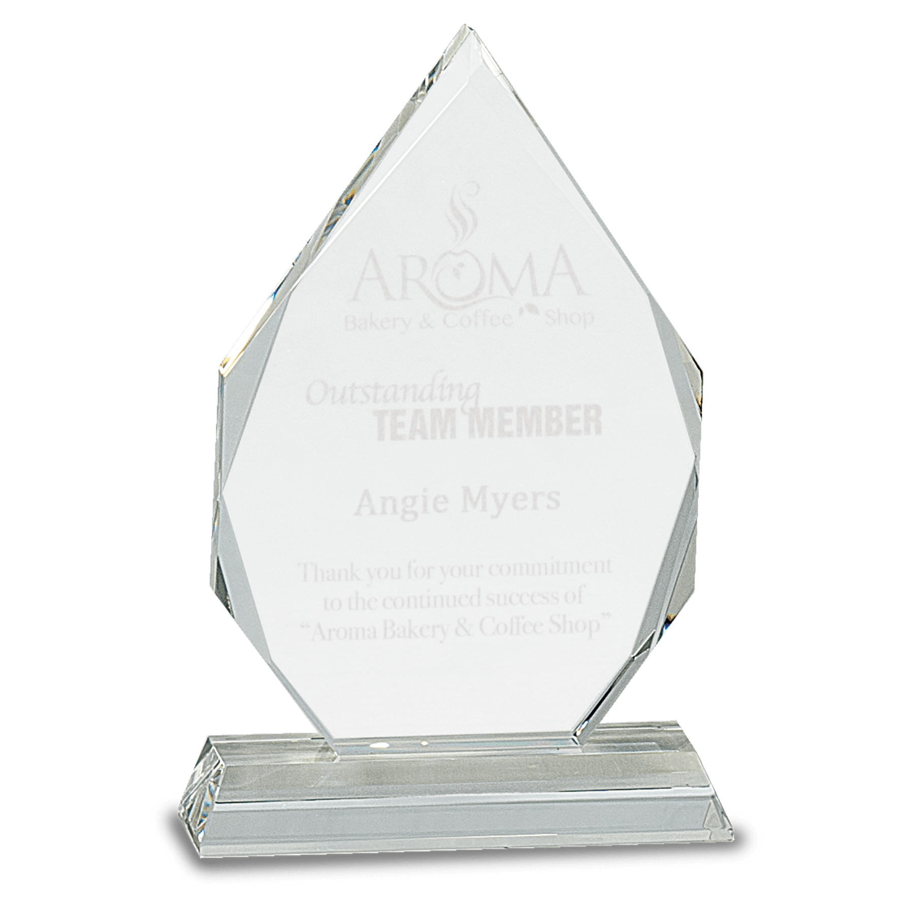 6" Clear Crystal with Clock and Black Crystal Trim