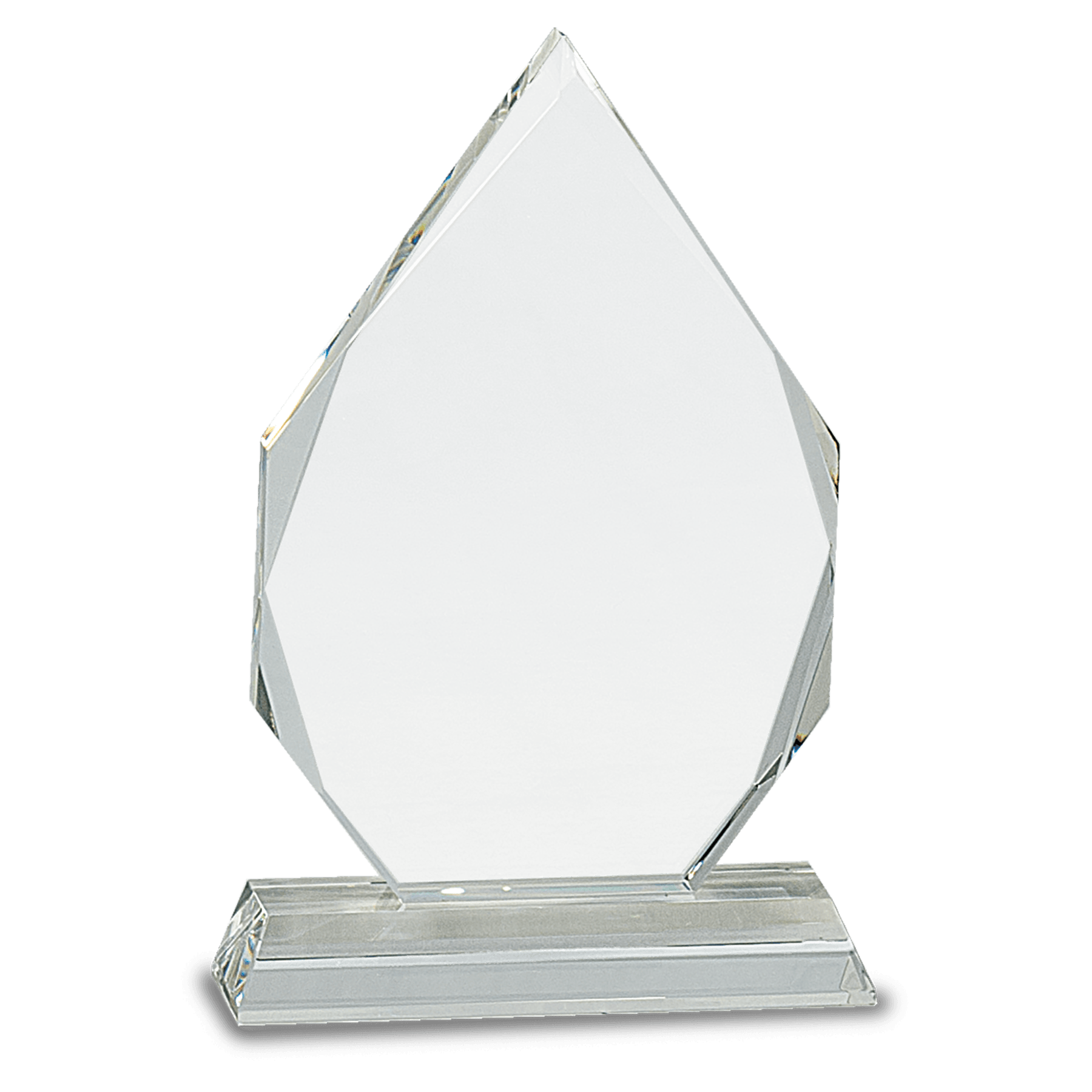 6" Clear Crystal with Clock and Black Crystal Trim