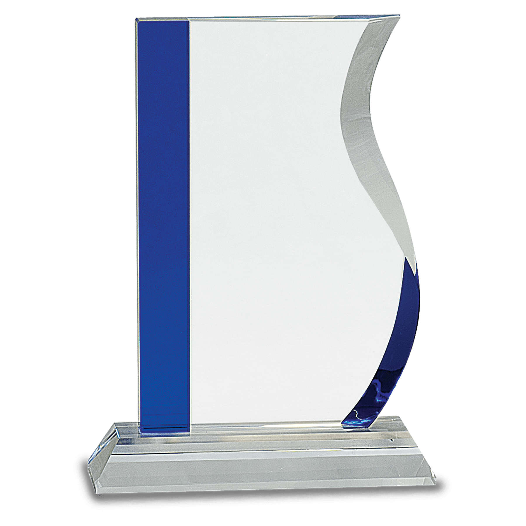 6" Clear Crystal with Clock and Black Crystal Trim