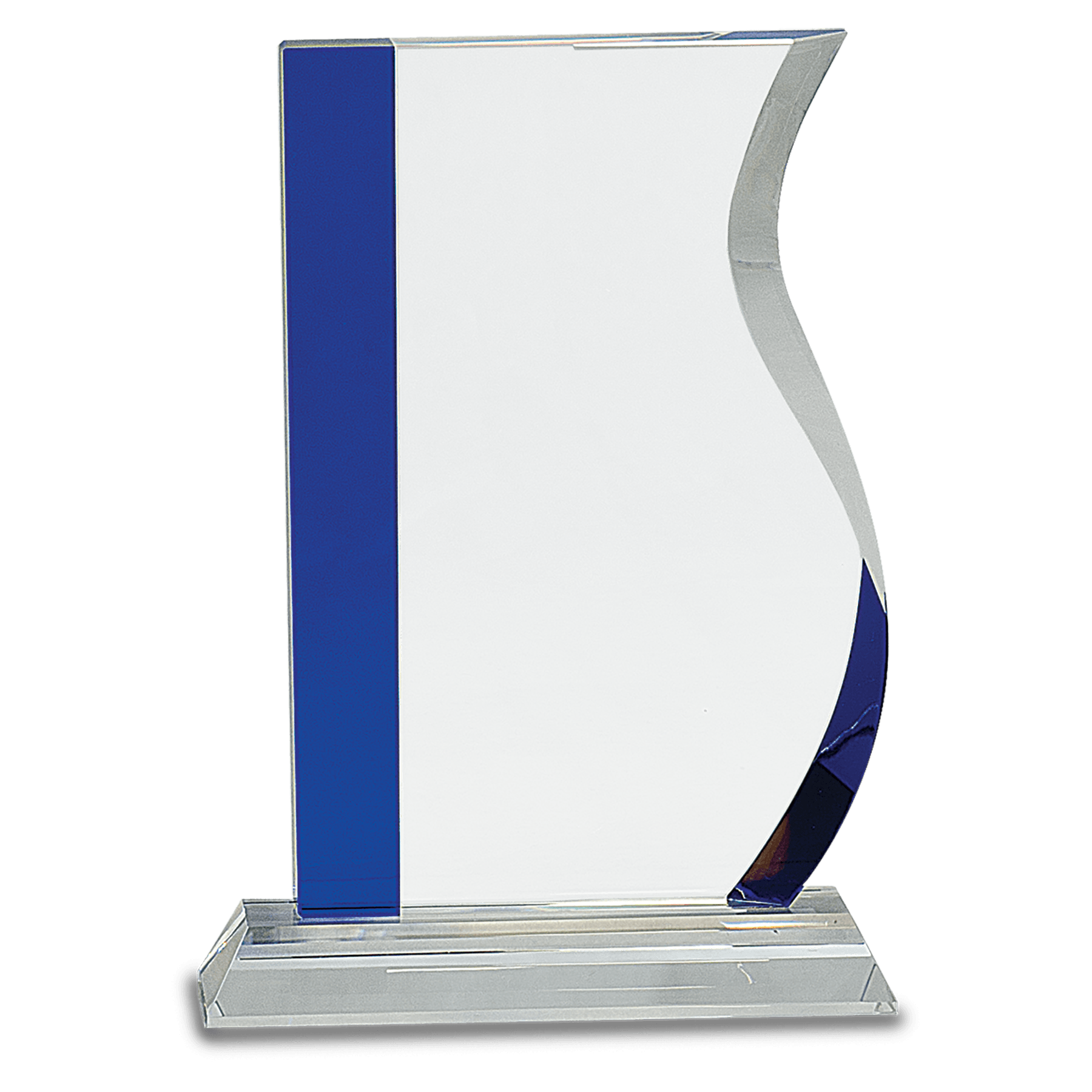 6" Clear Crystal with Clock and Black Crystal Trim