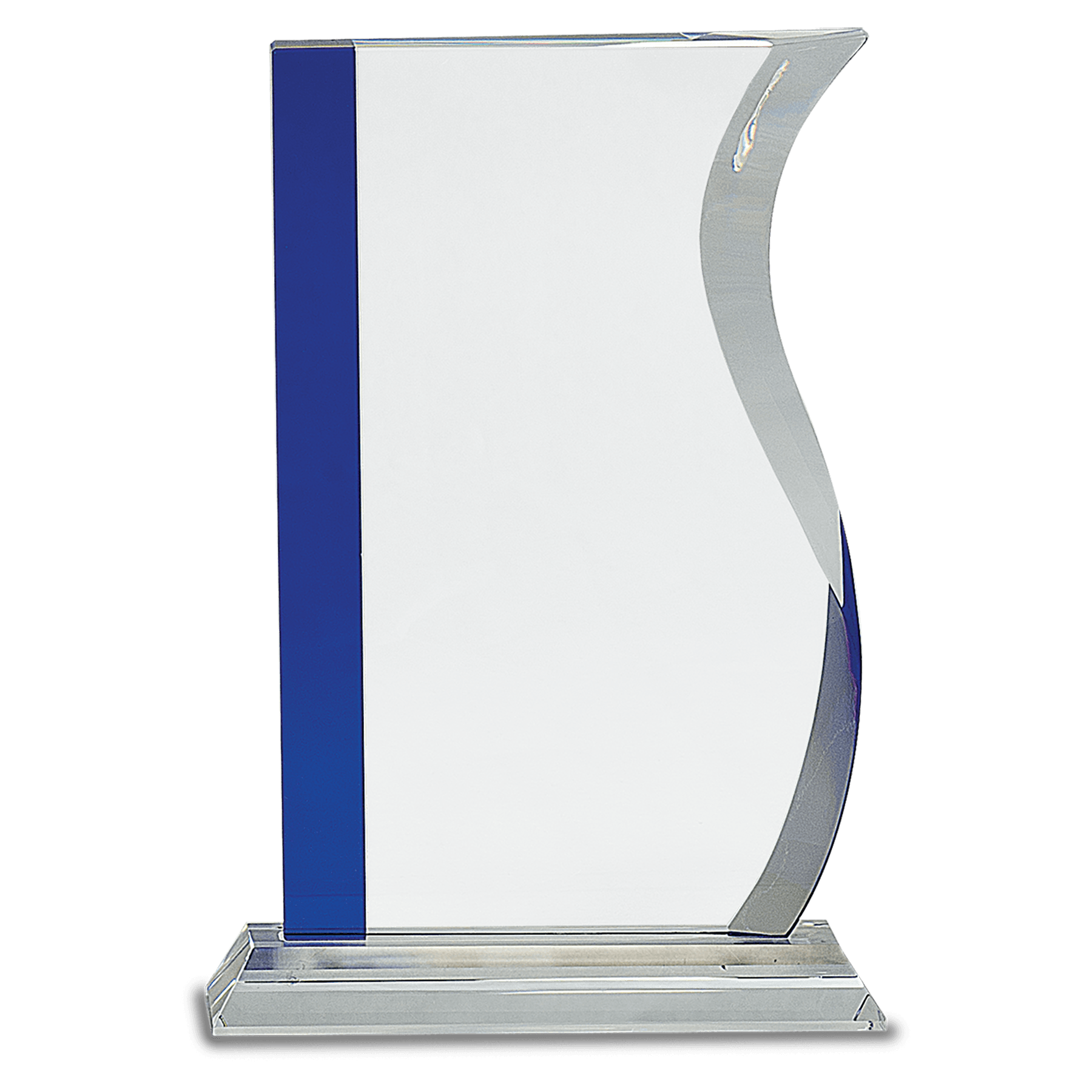 6" Clear Crystal with Clock and Black Crystal Trim