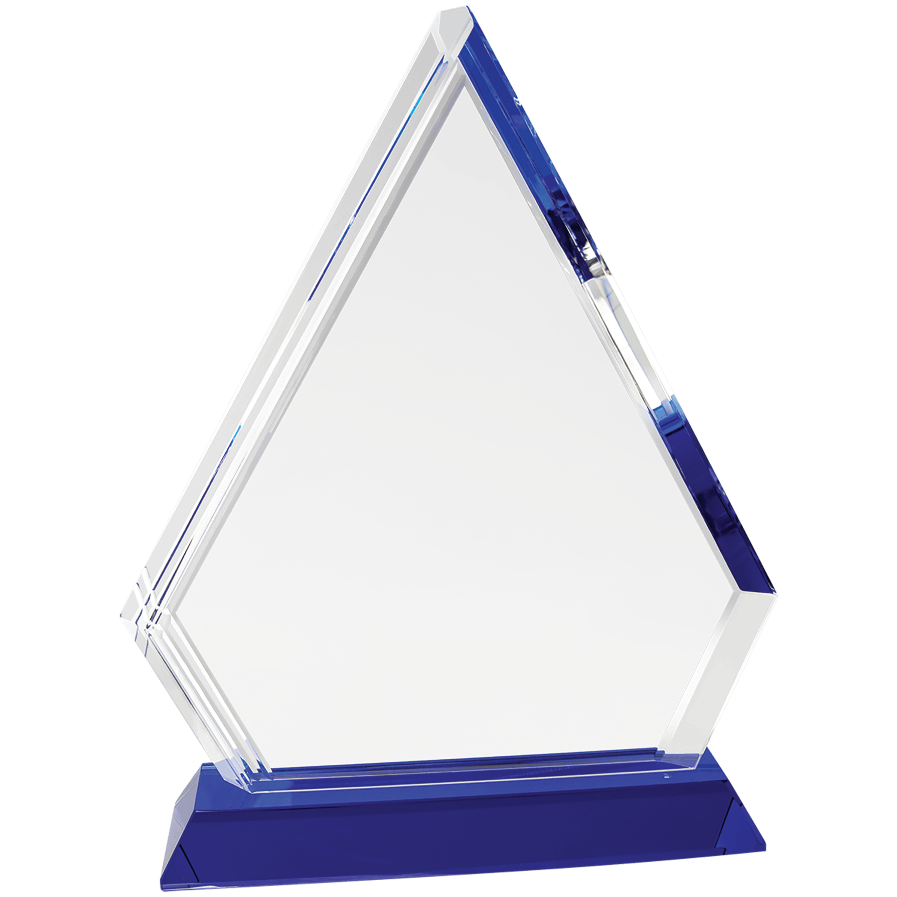 6" Clear Crystal with Clock and Black Crystal Trim