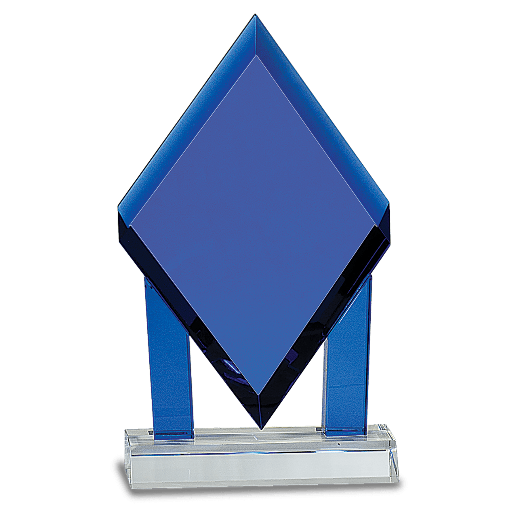 6" Clear Crystal with Clock and Black Crystal Trim