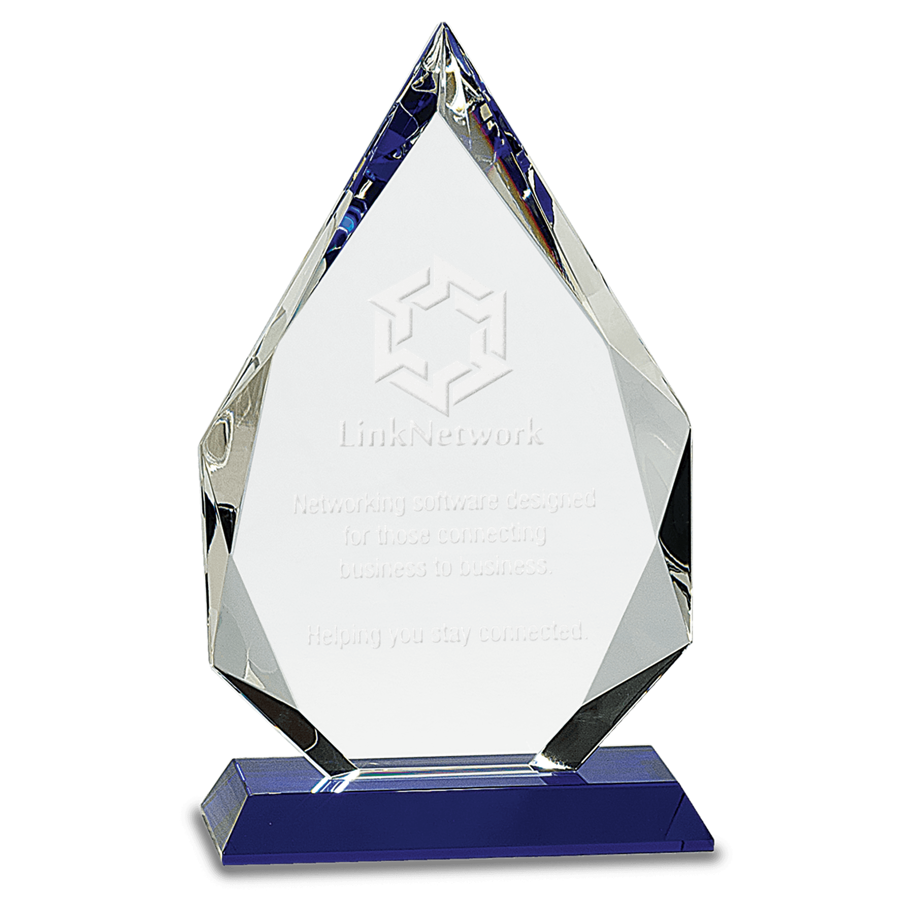 6" Clear Crystal with Clock and Black Crystal Trim