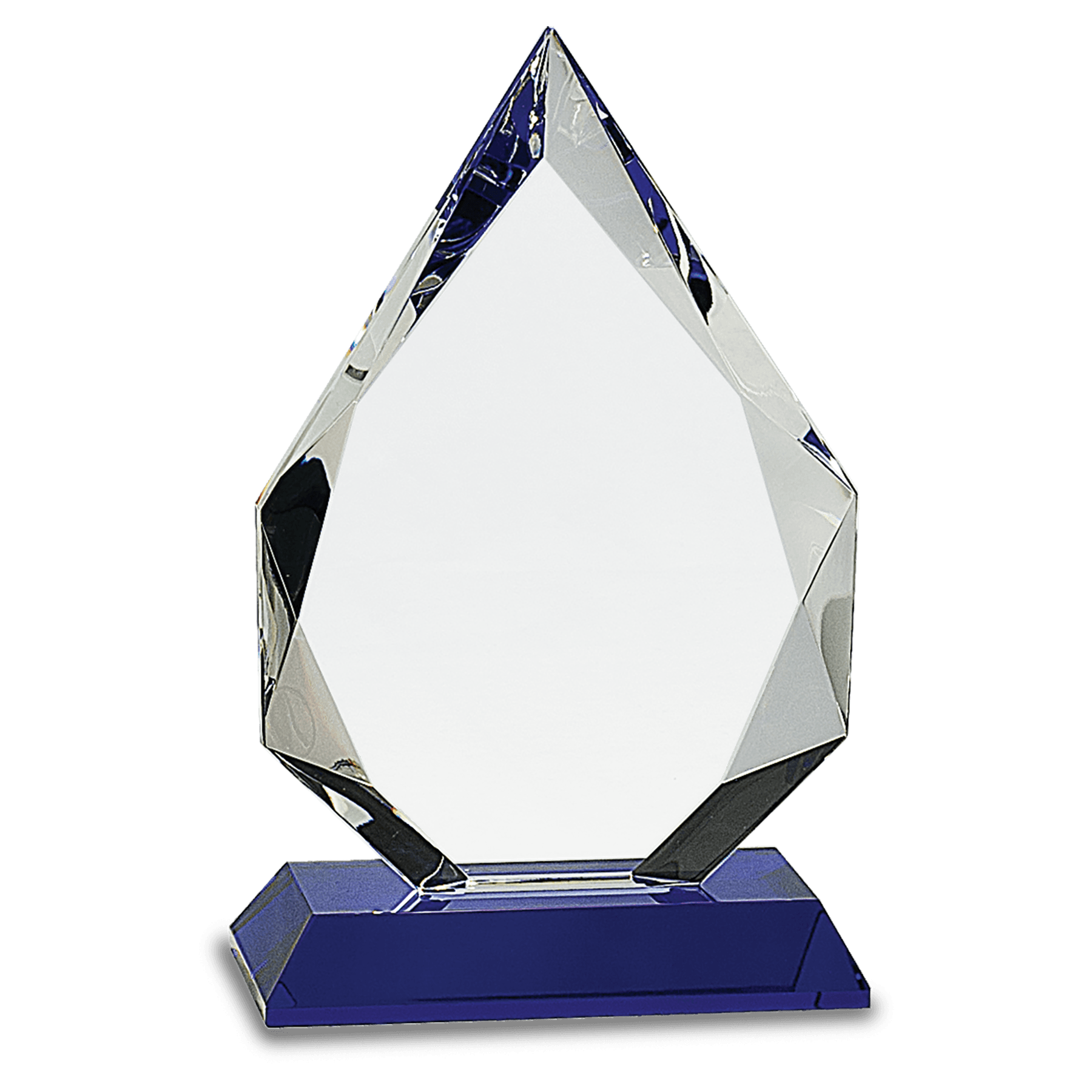 6" Clear Crystal with Clock and Black Crystal Trim