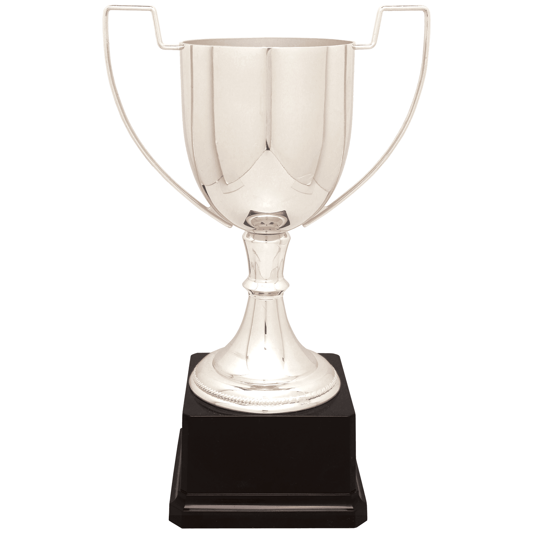 17 1/2" Silver Completed Zinc Cup Trophy on Plastic Base