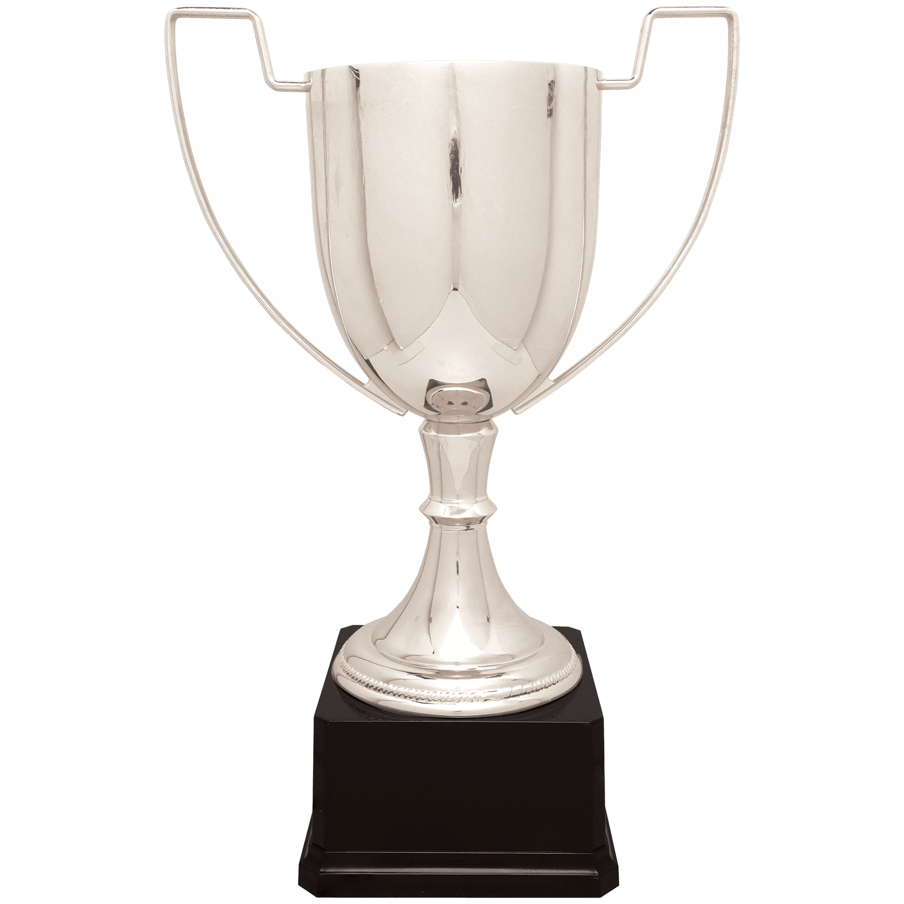 17 1/2" Silver Completed Zinc Cup Trophy on Plastic Base