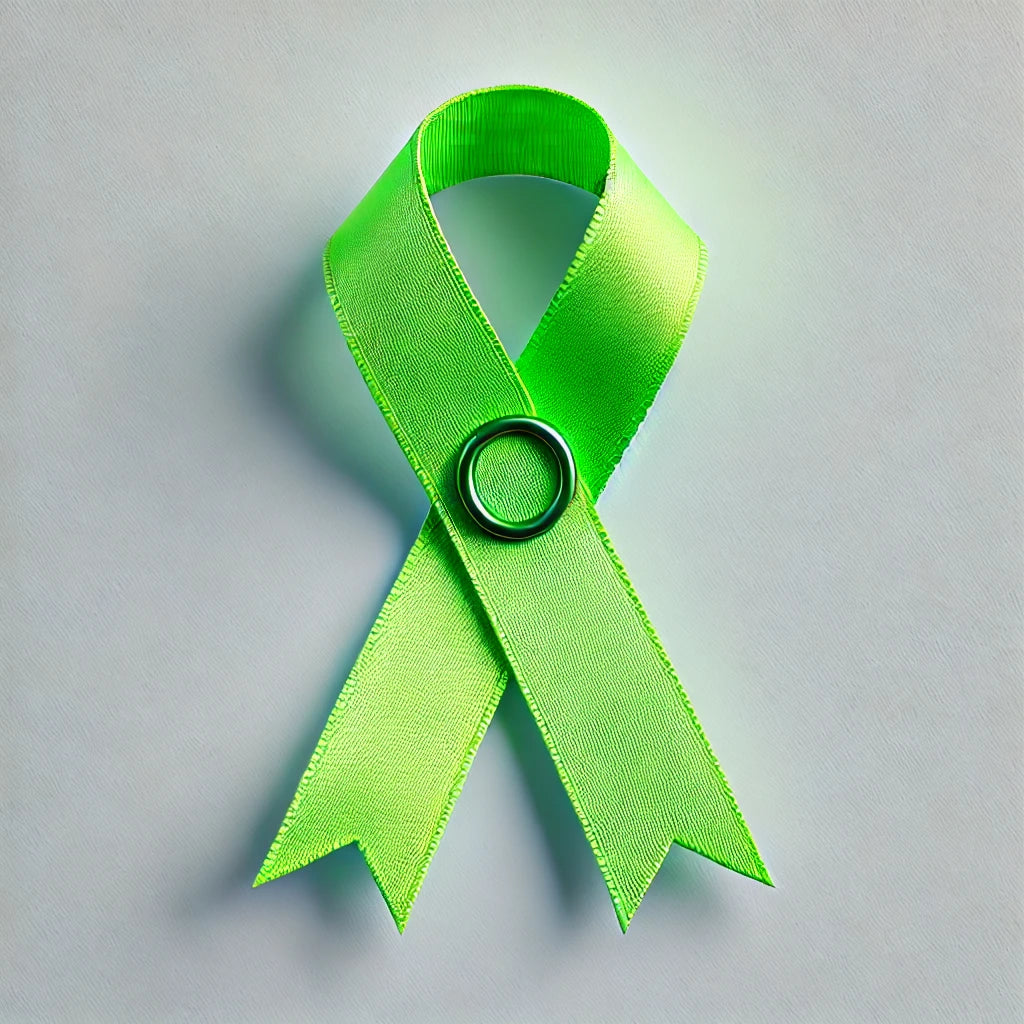 Ribbons W/ Snap Clip Neon Green 7/8" X 32"