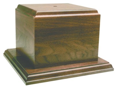 9 1/4" x 5 1/2" Genuine Walnut Cup Base