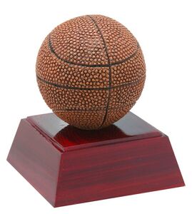 Resin Award (Softball on Rosewood Base)