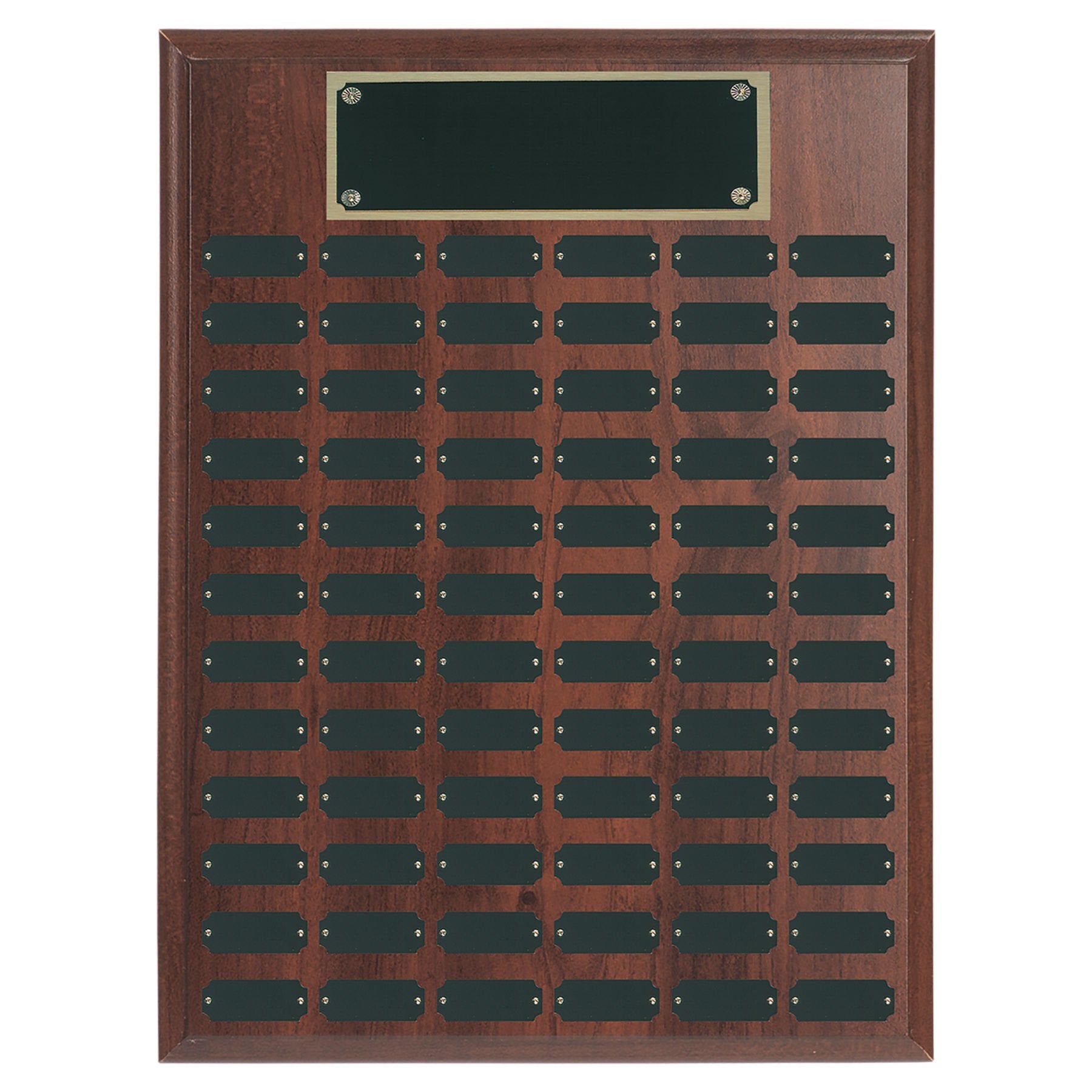 102 Plate Genuine Walnut Completed Perpetual Plaque
