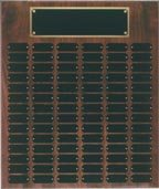 102 Plate Genuine Walnut Completed Perpetual Plaque
